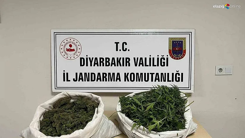 Diyarbakır'da 8 kilo esrar ele geçirildi