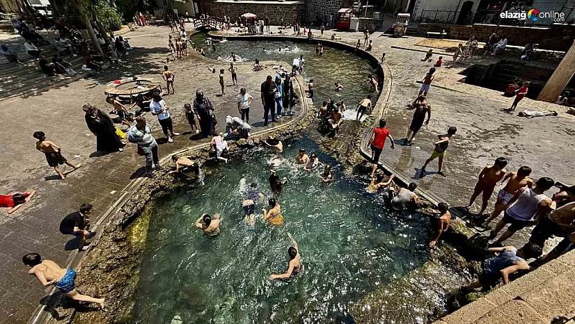 Diyarbakır Kavruluyor! Çocuklar ve Aileler Serinliği Anzele Parkı'nda Buldu!