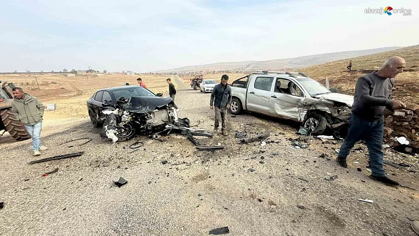 Diyarbakır'da iki otomobil kafa kafaya çarpıştı: 2 yaralı