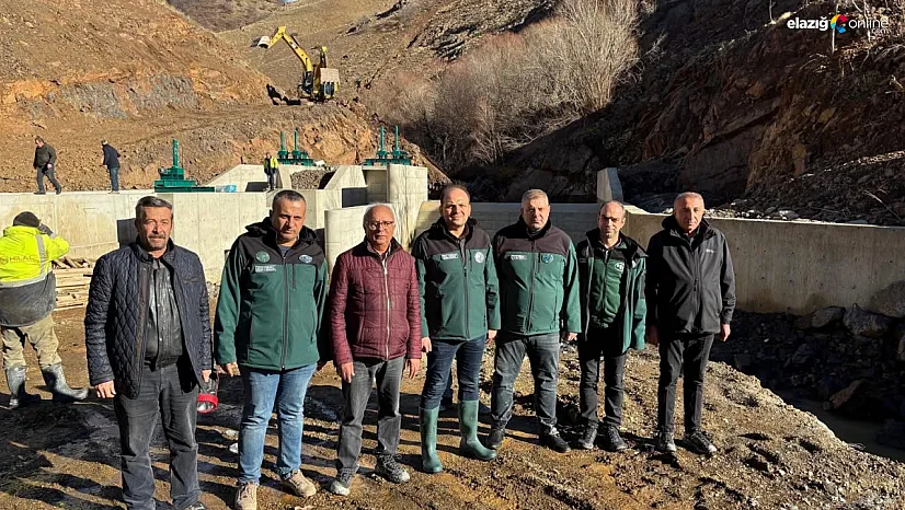 DSİ 9. Bölge Müdürü Açıkgöz Elazığ'daki yatırımları yerinde inceledi