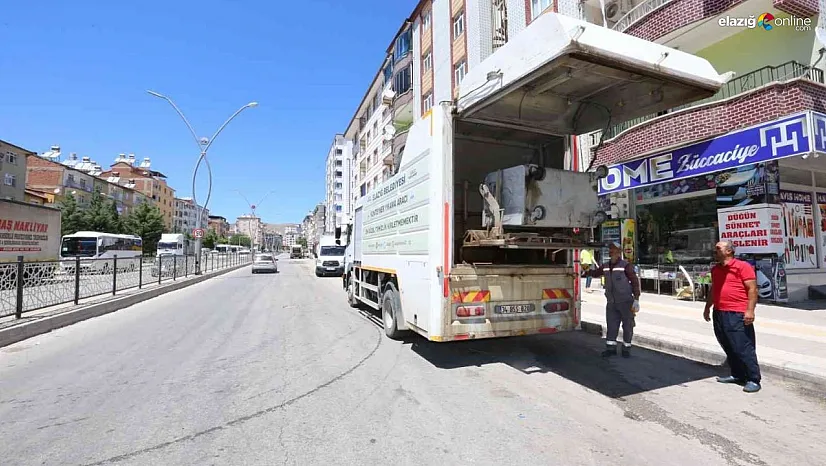 Elazığ Belediyesinden bayram sonrası yoğun temizlik