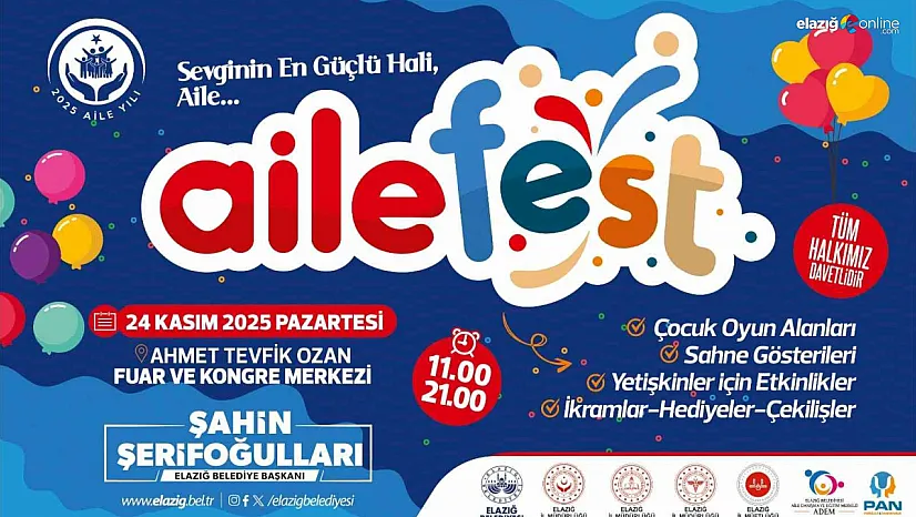 Elazığ'da Aile Değerlerini Güçlendirecek Festival Geliyor!