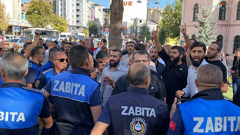 Elazığ'da Furkan Hareketi ile Zabıta Arasında Gerginlik: Yürüyüşe İzin Verilmedi