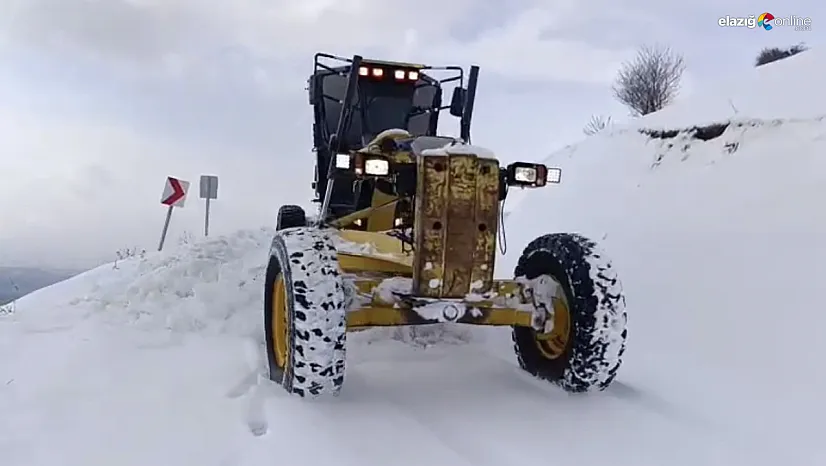 Elazığ'da kar seferberliği: 172 yol açıldı, gözler kalan 310 güzergâhta!