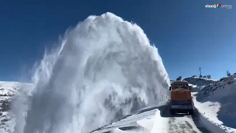 Elazığ'da karla mücadele sürüyor: 108 köy yolundan 57'si ulaşıma açıldı