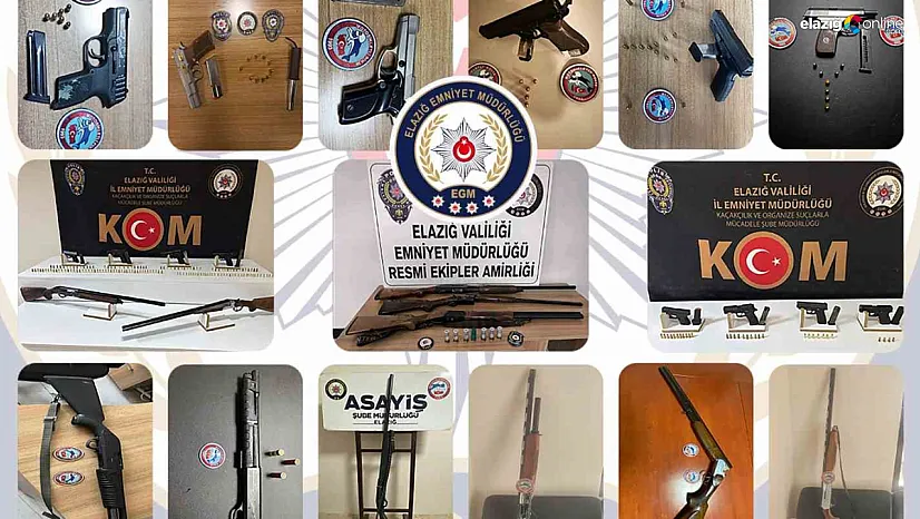 Elazığ'da firari hükümlülere şafak darbesi: 115 tutuklama