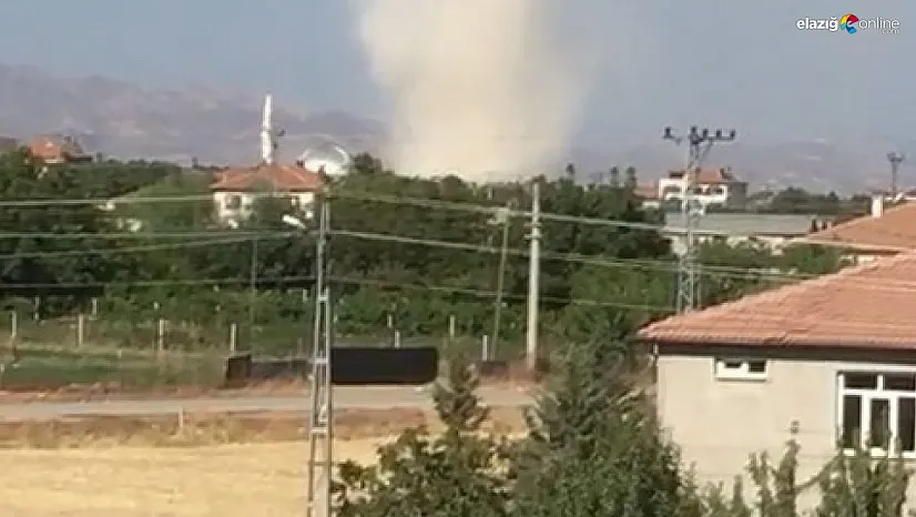 Metrelerce yüksekliğe ulaşan hortum, paniğe neden oldu