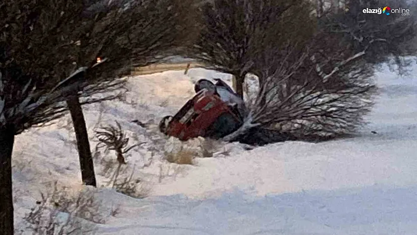 Elazığ-Malatya karayolunda 'faciadan dönüldü' dedirten kaza