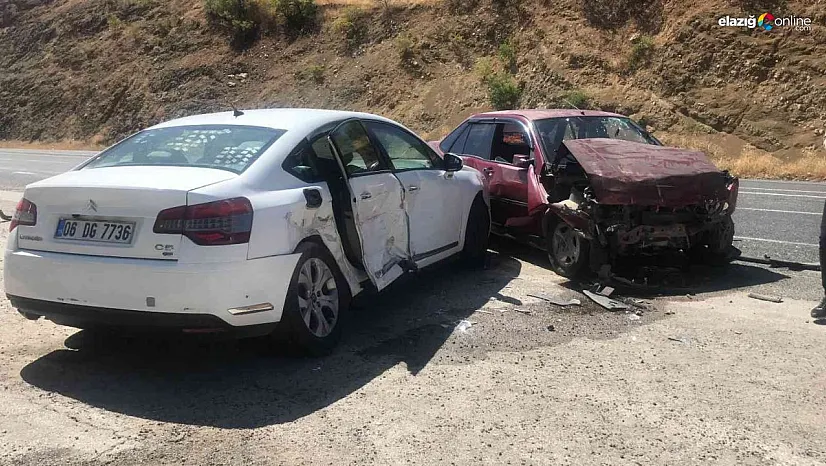 Elazığ-Diyarbakır karayolunda kaza! 4 yaralı