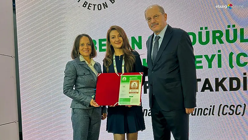 Elazığ'ın Gururu Seza Çimentoya Sürdürülebilir Üretimde Global Tanınırlık!