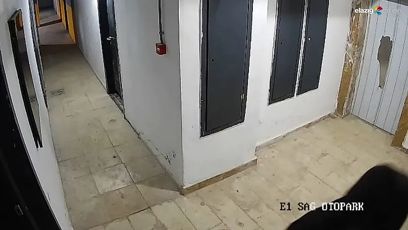 Kamerayı kırmak istedi, diğer kameraya yakalandı!