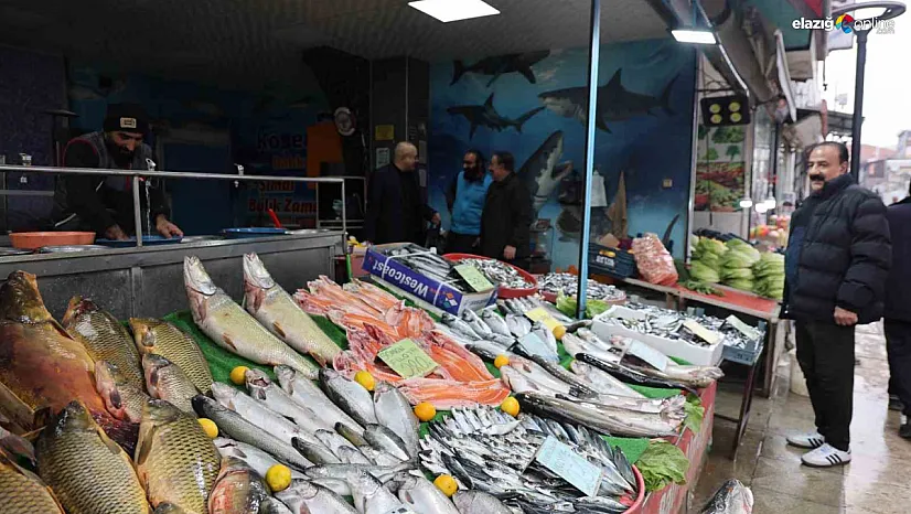 Soğuk hava talebi artırdı: İşte Elazığ'da balık tezgahlarında son durum