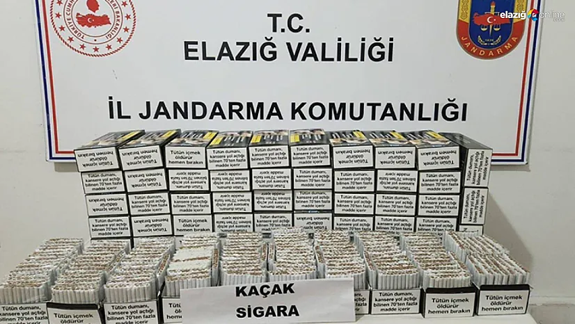 Maden ve Gezin'de kaçak tütün operasyonu!