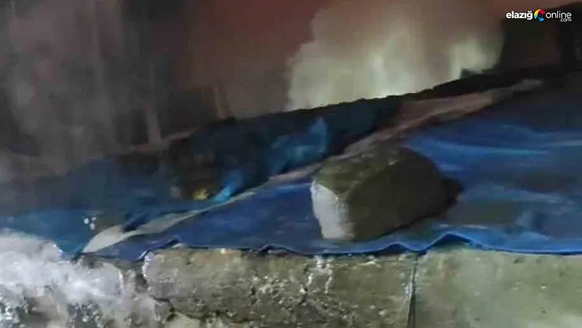 Metruk binada çıkan yangın söndürüldü