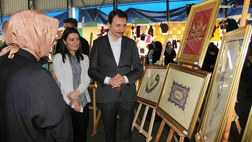 Solhan'da el emeği göz nuru ürünler sergilendi