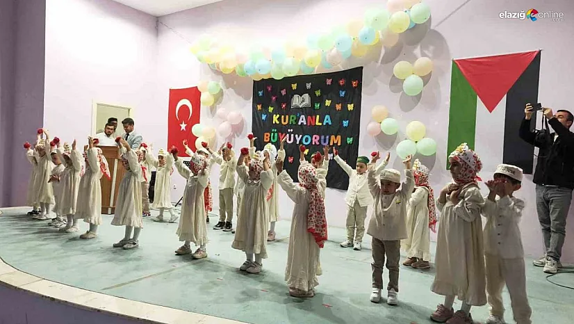 Tunceli'de miniklerin yoğun katılımlı Kur'an kursu kapanış programı