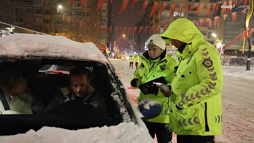 Gazi Caddesi'nden Malatya Yolu'na sıkı takip: Sürücülere yeni yıl denetimi
