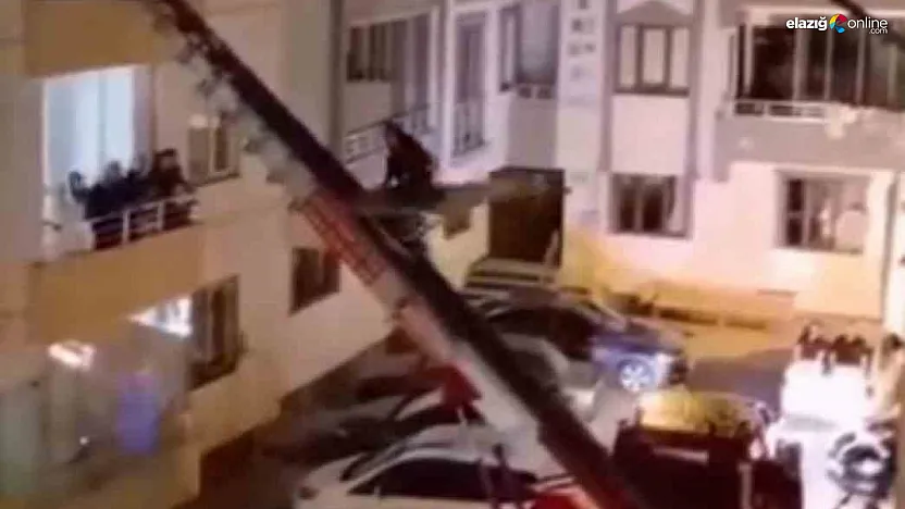 Damat Balkona Kaçtı, Arkadaşları Yük Asansörüyle Peşinden Geldi!