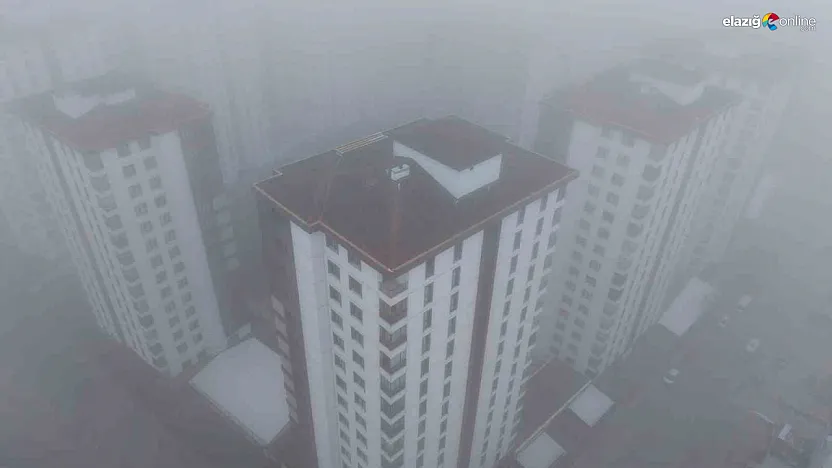 Elazığ'da Kartpostallık Manzaralar: Tepeden Bakınca Şehir Sis Denizine Dönüştü!