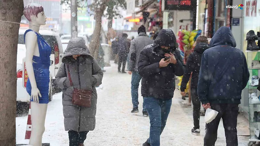 Lapa lapa yağıyor! Elazığ'ın kar mesaisi başladı