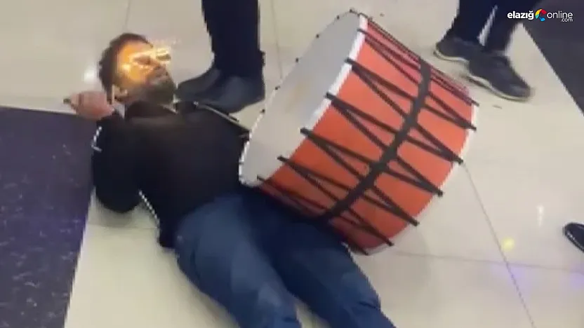 Gecenin yıldızı oldu! LED ışıklı davul şov düğüne damga vurdu