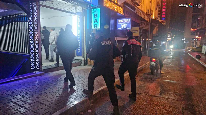 Elazığ'da huzur uygulaması: Eğlence mekanları ve araçlar tek tek arandı