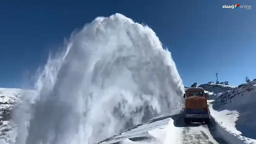 Elazığ'da karla mücadele sürüyor: 108 köy yolundan 57'si ulaşıma açıldı