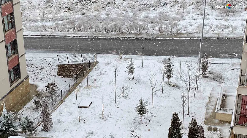 Meteoroloji uyarmıştı, bereket geldi: Elazığ'da kar yağışı etkisini artırıyor