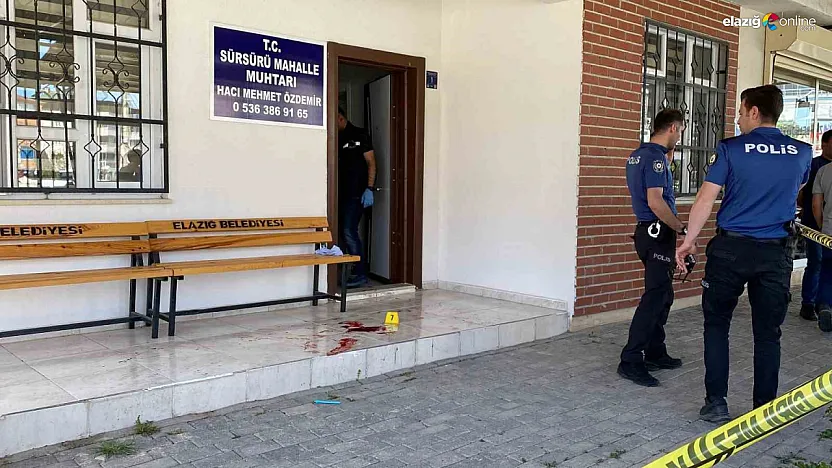 Elazığ'da Muhtara Silahlı Saldırı! Sürsürü Mahallesi'nde Korku Dolu Anlar!
