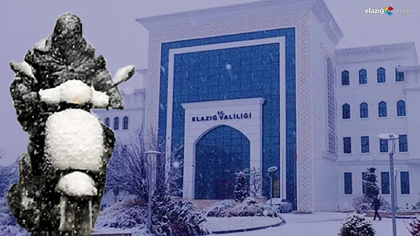 Elazığ'da motokuryelere 'Buz' engeli: Yarın trafiğe çıkmak yasak!