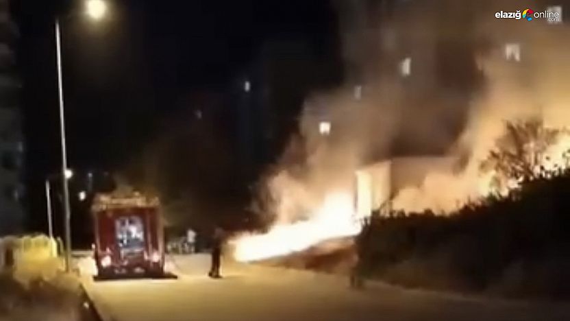 Elazığ Abdullahpaşa Mahallesi'nde Otluk Alanda Yangın!