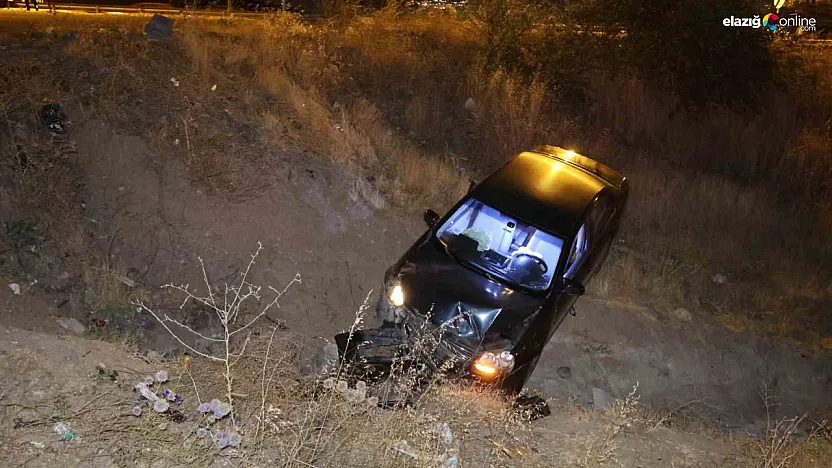 Yine Güneyçevre Yolu, Yine Kaza: Elazığ'da Otomobil Şarampole Uçtu!
