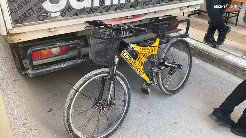 Elazığ'da pikaba çarpan bisikletli yaralandı