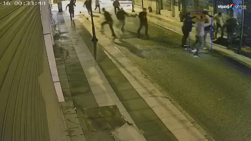 Elazığ'da Sokak Ortasında Linç Gibi Saldırı! 10 Kişilik Grup Şahsı Darp Etti!