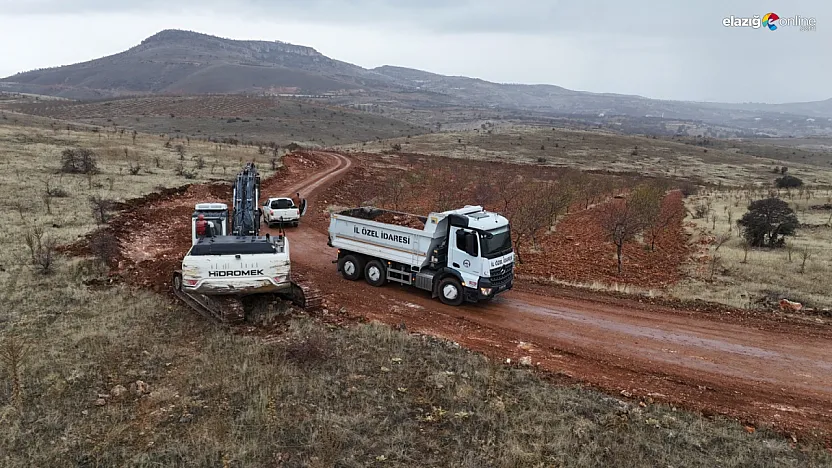 Elazığ İl Özel İdaresi yılan hikayesine dönen yol için düğmeye bastı