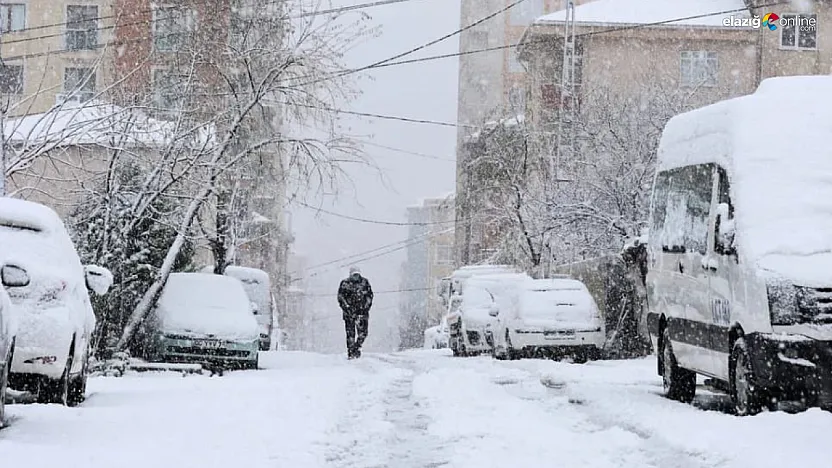 Yollar cam gibi! Keban ve Sivrice'de 'Taşımalı Eğitime' kar engeli