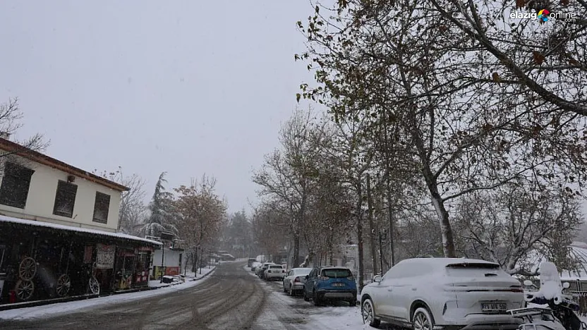 Elazığ'ın 'Müze Şehir'i Harput, kar altında büyüledi