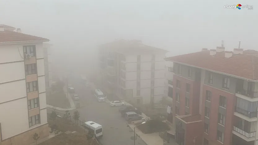 Elazığ'ın Yüksek Kesimlerinde Yoğun Sis: Görüş Mesafesi 5 Metreye Düştü!