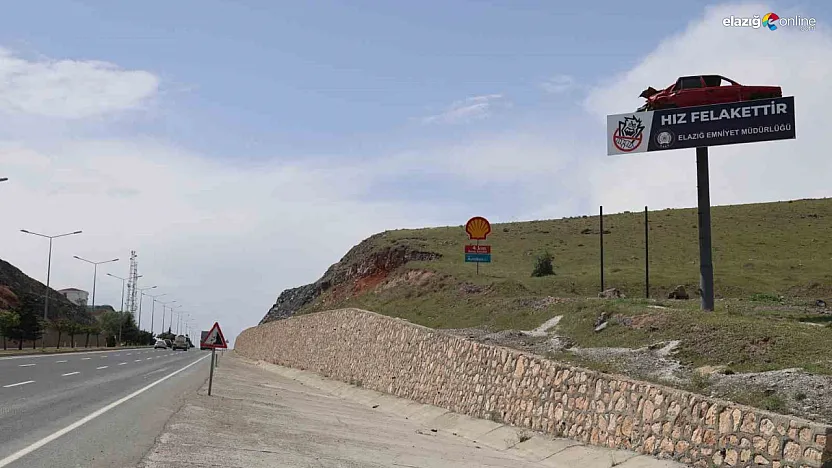 Elazığ'da Emniyet'ten Anlamlı Uyarı: 'Hız Felakettir' Mesajı Yola Taşındı!