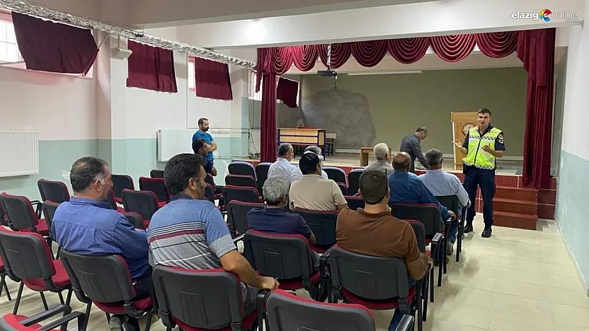 Elazığ jandarmasından 'İyi Dersler Şoför Amca' Projesi dahilinde eğitim