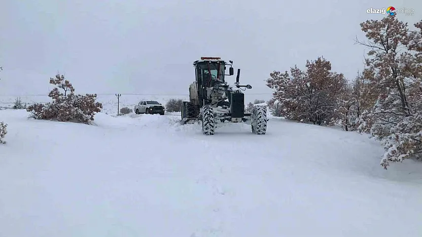 Kar kalınlığı 20 santimetreyi aştı: Elazığ'da kış operasyonu başladı