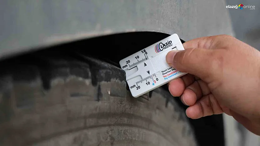 Elazığ'da Kış Lastiği Denetimi Başladı: Kurala Uymayana 5.856 TL Ceza!