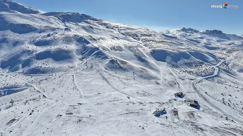 Hazarbaba'da kar var, kayak yok: Fırtına planları bozdu