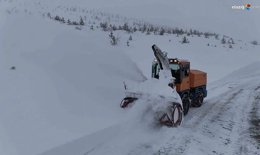 Tipi yolları tuttu! Elazığ İl Özel İdaresi sahada