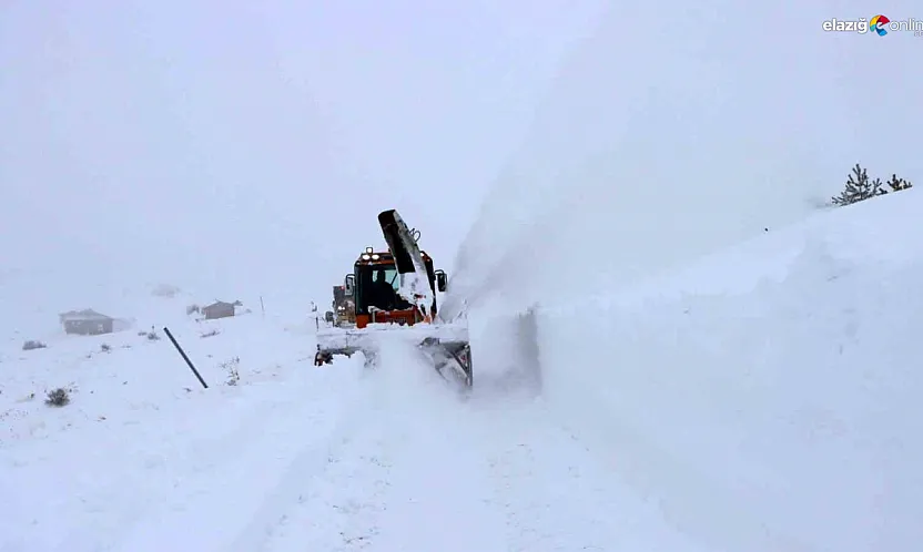 Elazığ'da kapalı köy yolları açılıyor: İşte son durum