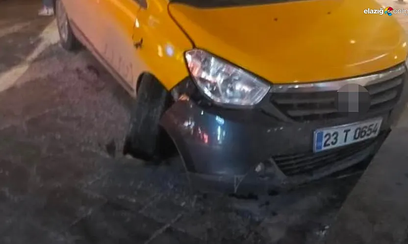 Gazi Caddesi'nde film gibi gece: Çaldığı taksiyle ATM'lere daldı!