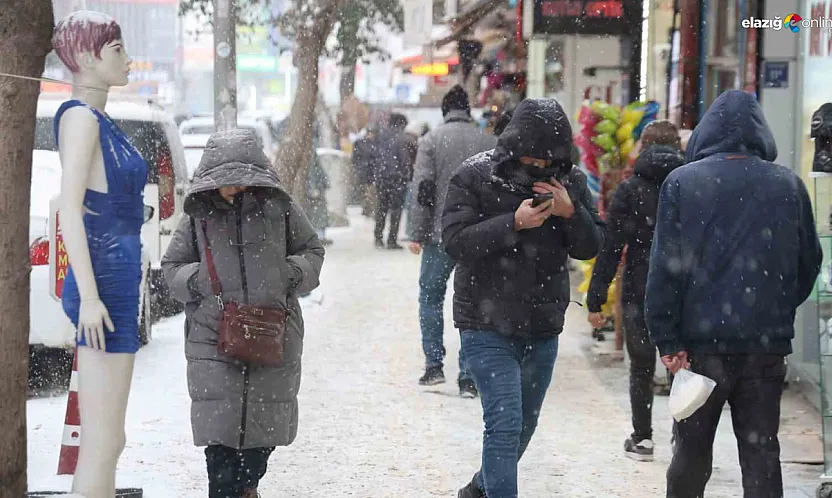 Lapa lapa yağıyor! Elazığ'ın kar mesaisi başladı