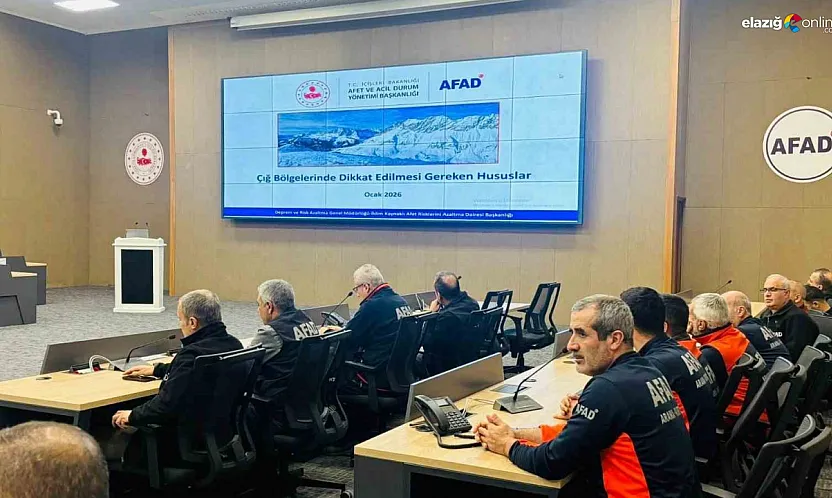 Dağlarda sessiz tehdit! AFAD Elazığ'ın çığ haritasını güncelledi