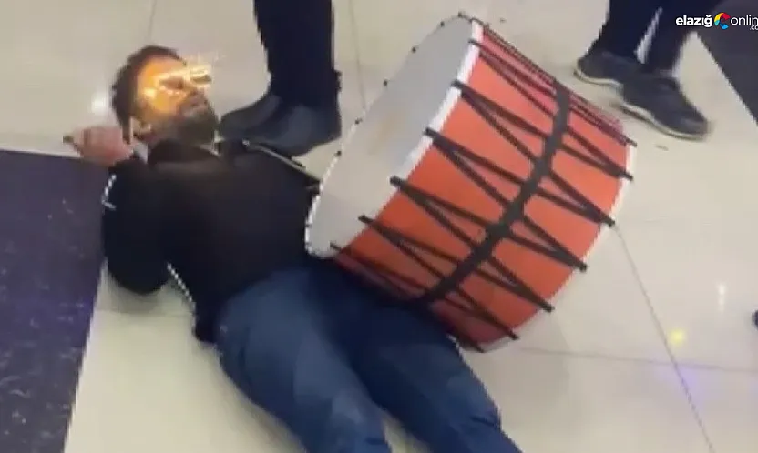 Gecenin yıldızı oldu! LED ışıklı davul şov düğüne damga vurdu