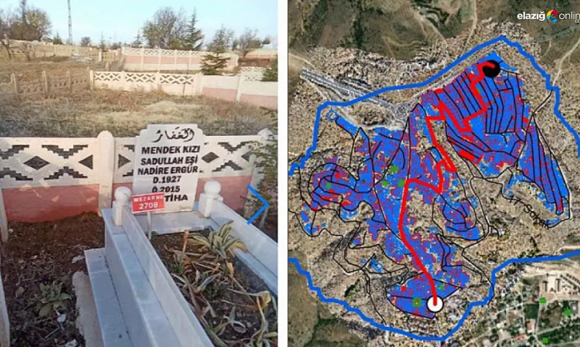 Elazığ'da kabir ziyaretine dijital köprü: 49 bin 300 mezar sisteme işlendi